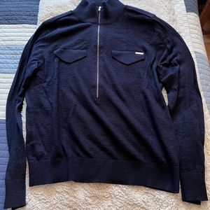 Sisley Lightweight wool, acrylic and alpaca sweater - Men’s Size L